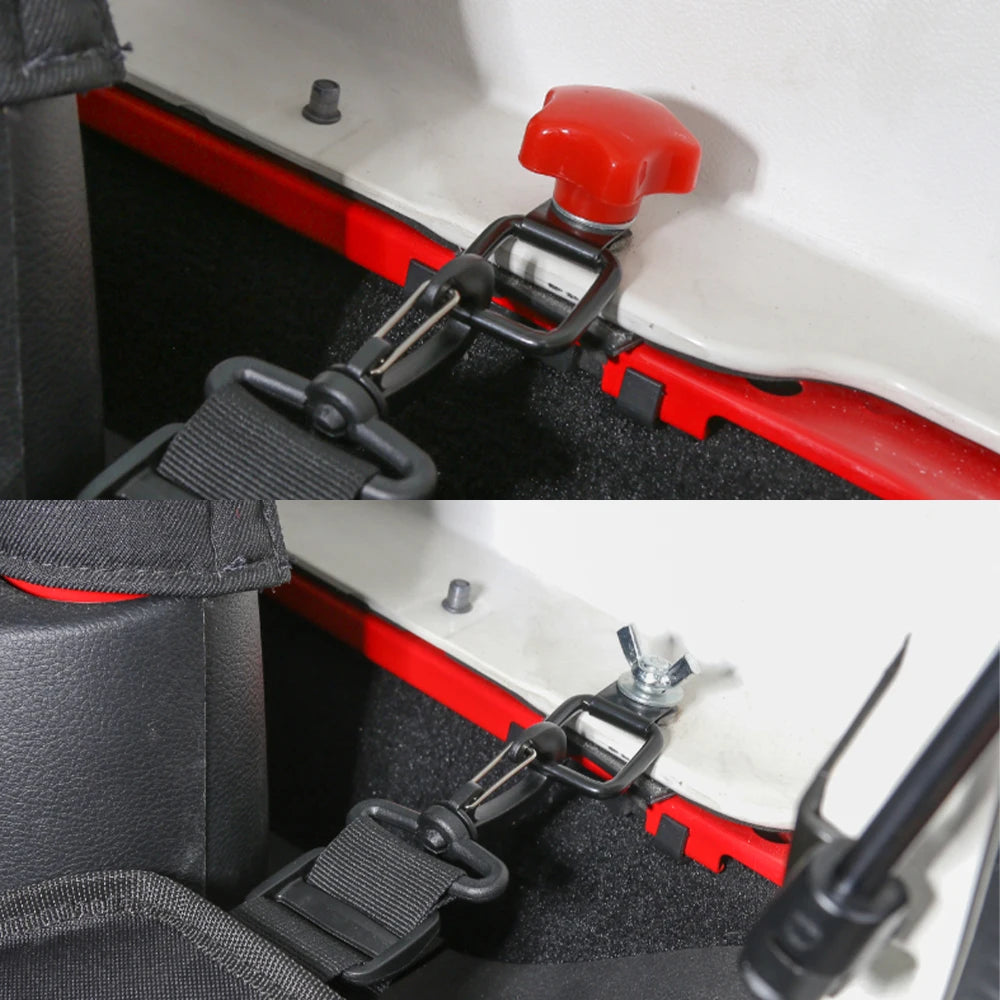 Trunk Cargo Tie-Down D-Ring Quick Release Fastener Clip for Jeep Wrangler JL/JK/TJ | Surface Mount