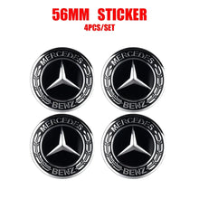 Cargar imagen en el visor de la galería, Wheel Center Hub Cap Resin Badge Emblem Sticker for Mercedes-Benz | 56mm / 60mm / 65mm