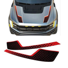 Load image into Gallery viewer, Hood Scoop Stripe Decal for Ford F-150 Raptor Gen 3 (2021–2023) | Precut Bonnet Vinyl Graphics
