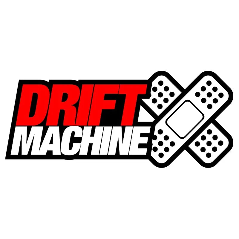 Drift Machine Red Bandage Cartoon Car Sticker - Scratch-Resistant Waterproof Bumper & Van Decal