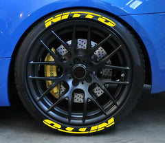 NITTO 3D Waterproof Tire Wheel Lettering Sticker | OLPAY Personalized