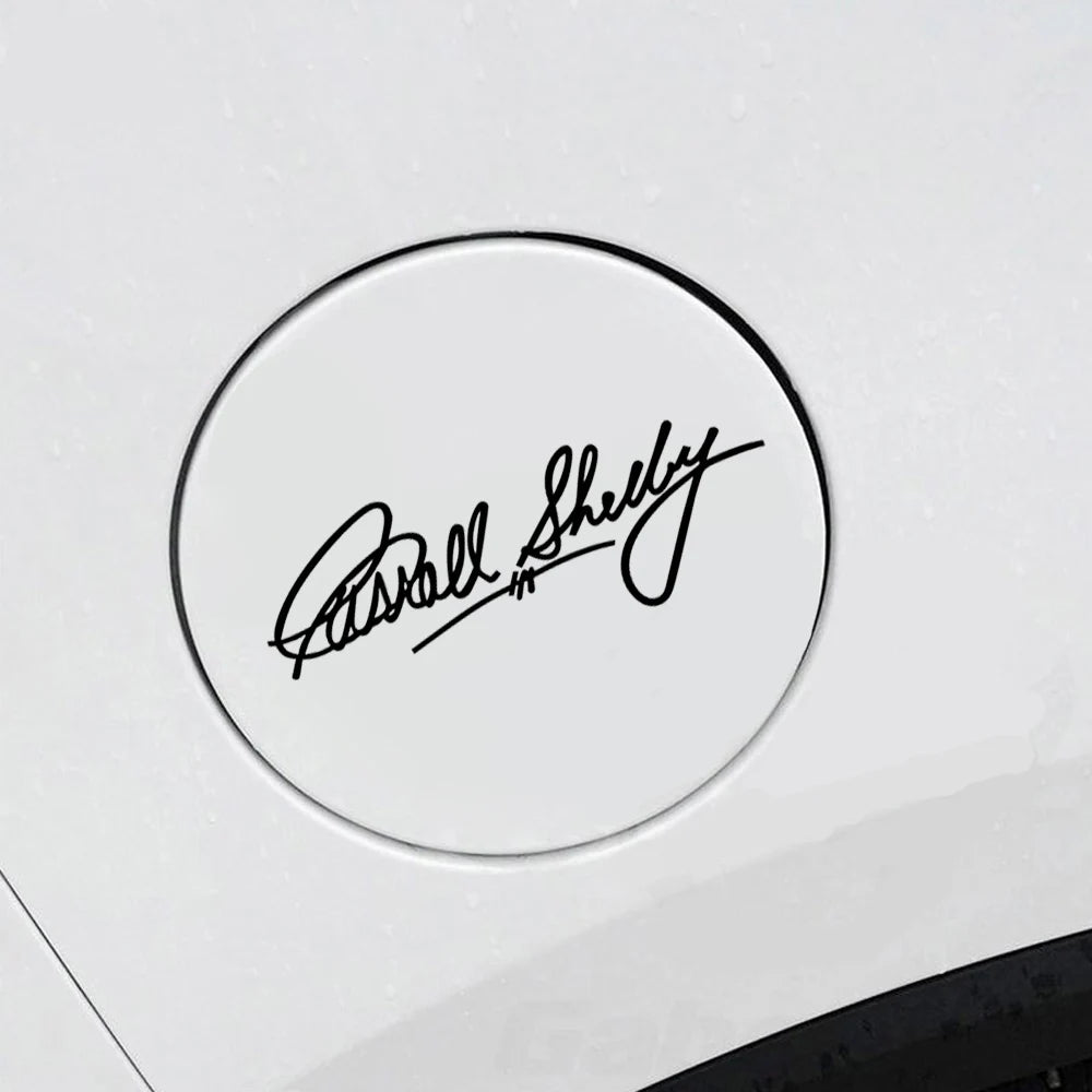 Carroll Shelby Interior & Window Vinyl Decal for Ford Mustang | 2-Piece Sticker