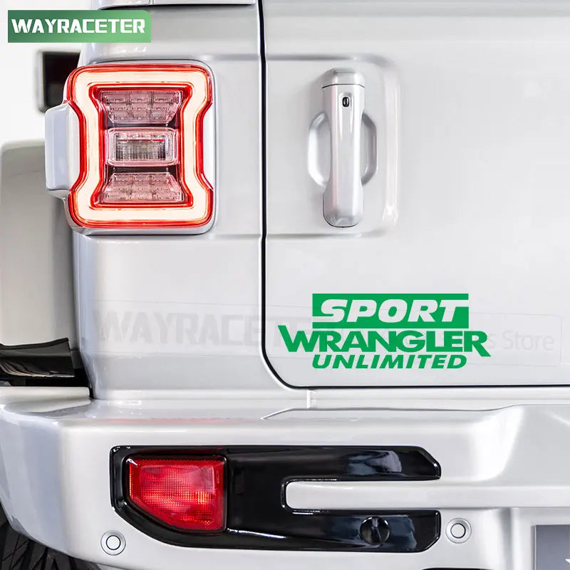 Jeep Wrangler Reflective Fender & Hood Decal – Rubicon / Unlimited / Sport | JK JL TJ YJ CJ