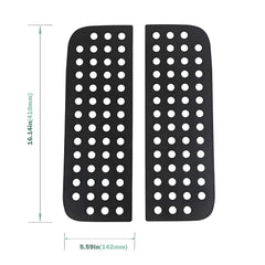 Rear Door Window Glass Decoration Cover Trim Decals for Jeep Wrangler JL JT 2018 2019 2020 2021 2022 2023 2024 2025 Accessories