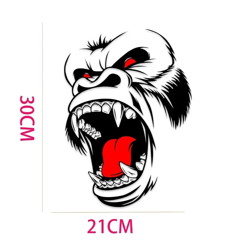 King Kong Gorilla Vintage Grunge Vinyl Graphic Decal – SUV, Truck & Pickup | Hood, Door & Bed Side | Black or White