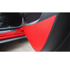 Carbon Fiber Door Anti-Kick Protection Sticker for Ford Mustang (2015-2021) | Sill Decal