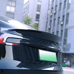 Matte Carbon ABS Rear Trunk Spoiler for Tesla Model 3 Highland Performance (2025) | Boot Wing