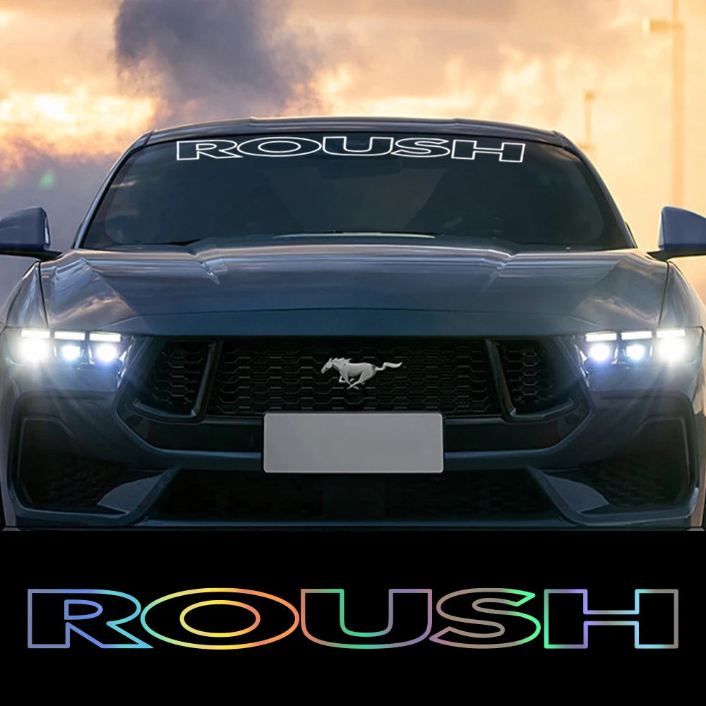 Roush Custom Windshield Sticker for Ford Mustang GT / Shelby / F-150 Raptor SVT | Vinyl