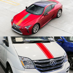 Universal Sport Hood Cover & Side Graphic Vinyl Wrap | Auto Tuning Sticker