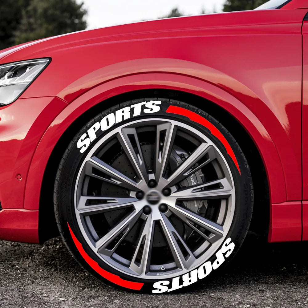 2.7cm 3D PVC Waterproof Tire Letter Stickers | OLPAY Racing Wheel