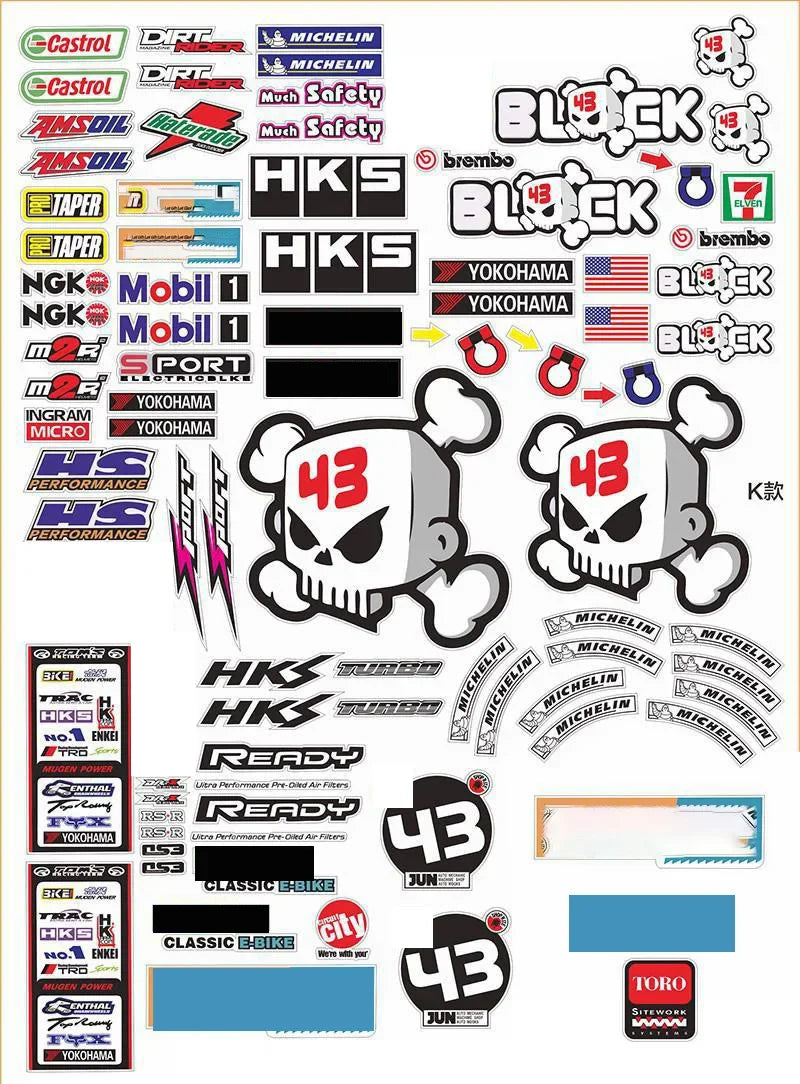 1/10 Scale RC Jeep Logo Label Sticker Set – TRX-6, TRX-4 Defender, Axial SCX10 II, JKMAX, D110 Decals