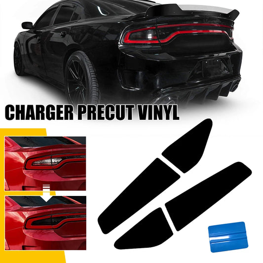 4pcs Smoked Taillight Tint Vinyl Decal Stickers for Dodge Charger 2015-2022