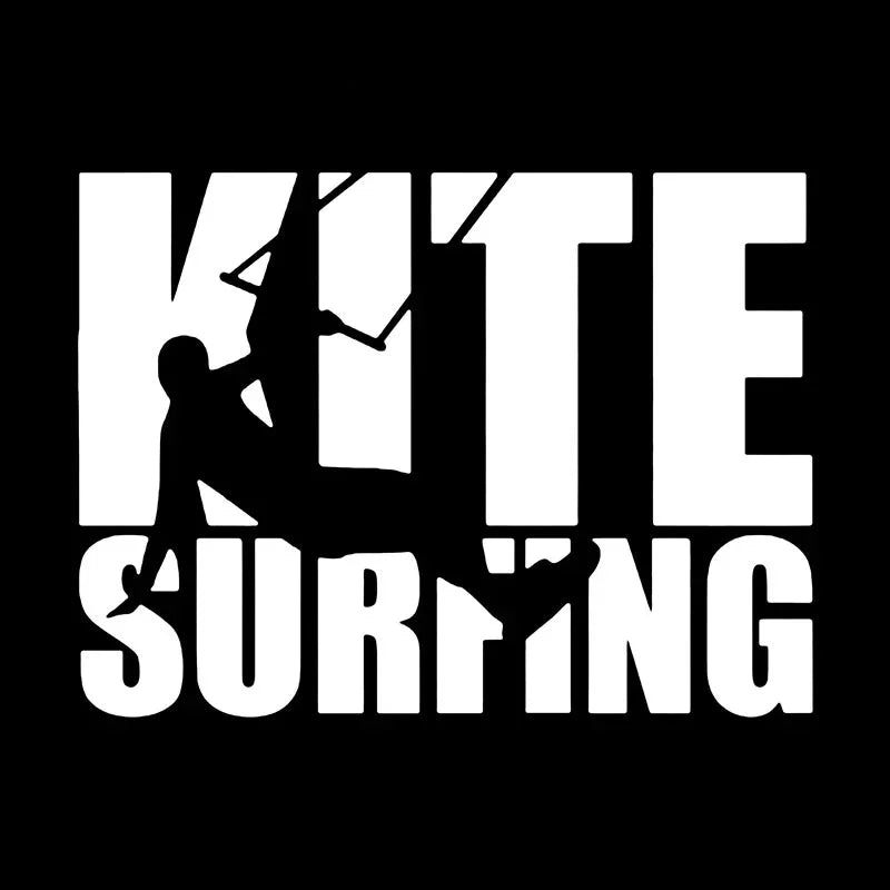 KiteSurfing Funny Car Sticker - Waterproof Scratch-Proof Decal for Vans, Windows, and Caravans