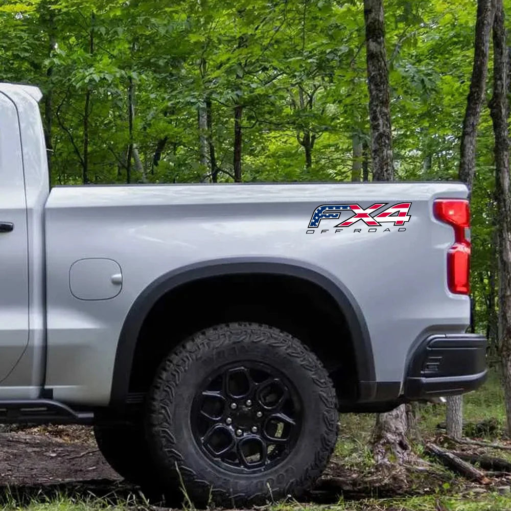 American FX4 Off-Road Sticker for Ford Ranger / F-150 / Raptor | 2-Piece Vinyl Decal