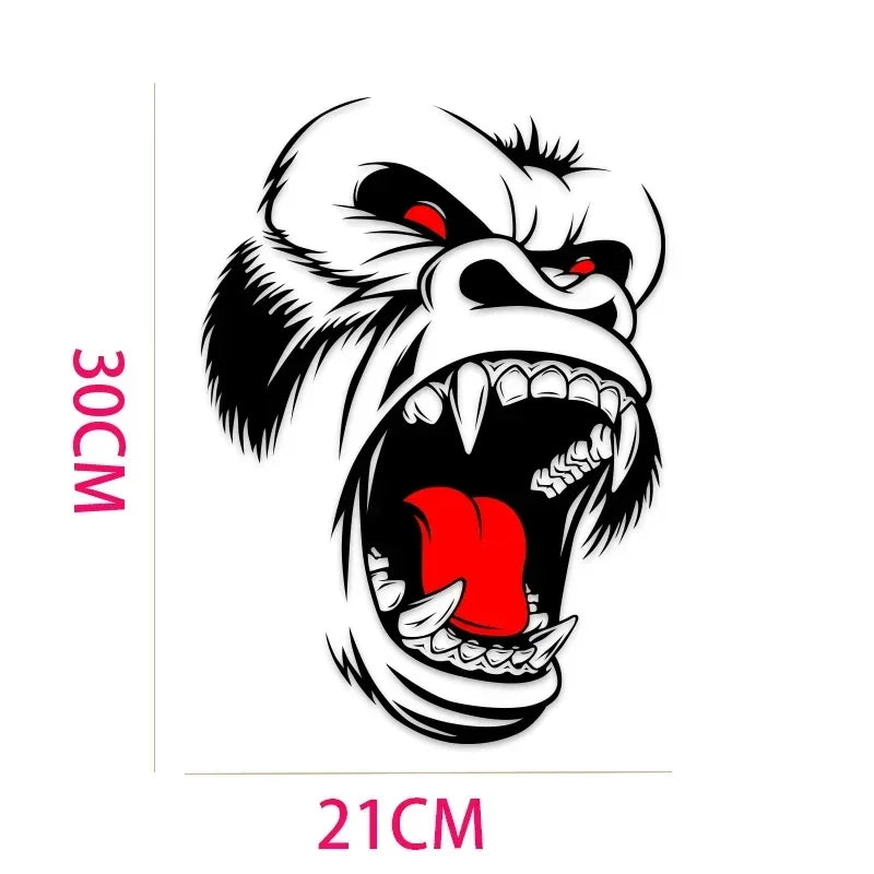 King Kong Gorilla Vintage Grunge Vinyl Graphic Decal – SUV, Truck & Pickup | Hood, Door & Bed Side | Black or White