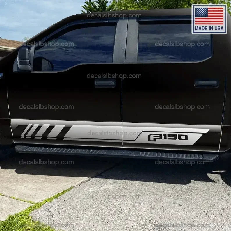 Ford F150 Side Door Stripes Decals Stickers – Vinyl Side Door Graphics for F-150