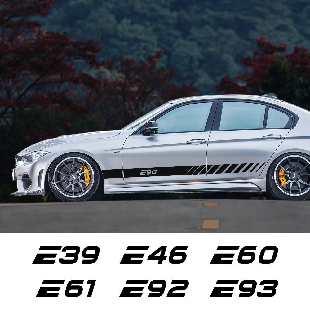 Side Door Body Vinyl Decal for BMW (E28–E93) | Color Change Film Sticker