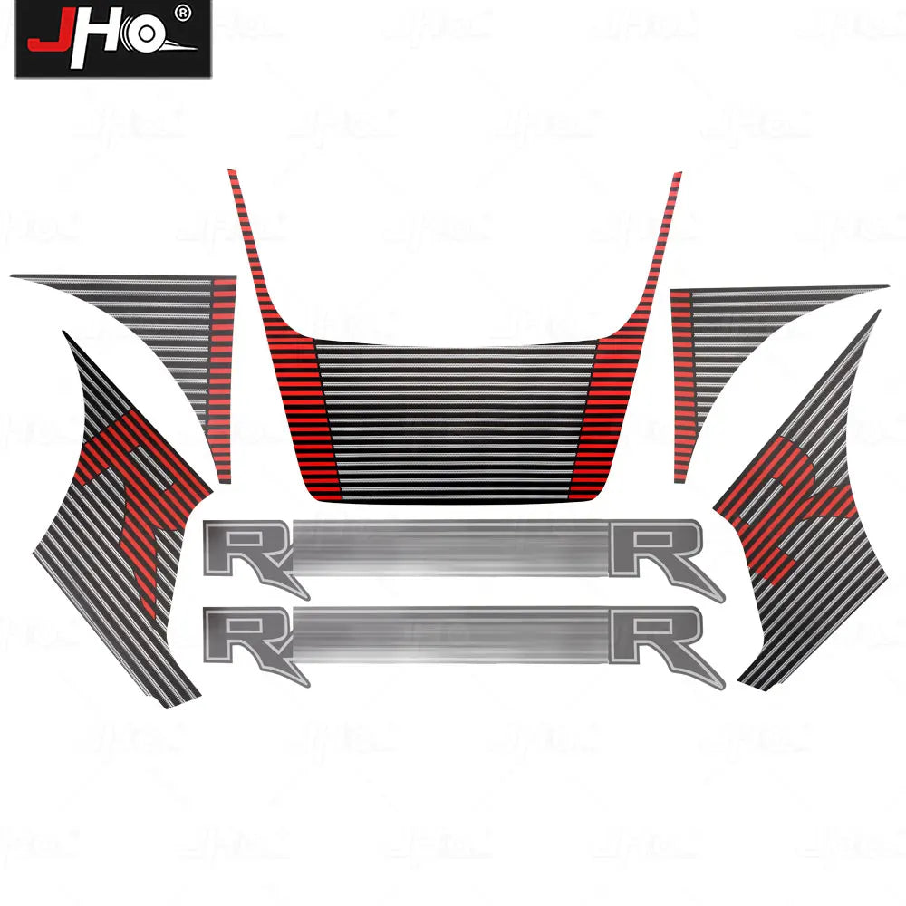 JHO Sport R Precut Bedside & Hood Wrap Kit for Ford F-150 Raptor (2022-2025) | Matte Stripe