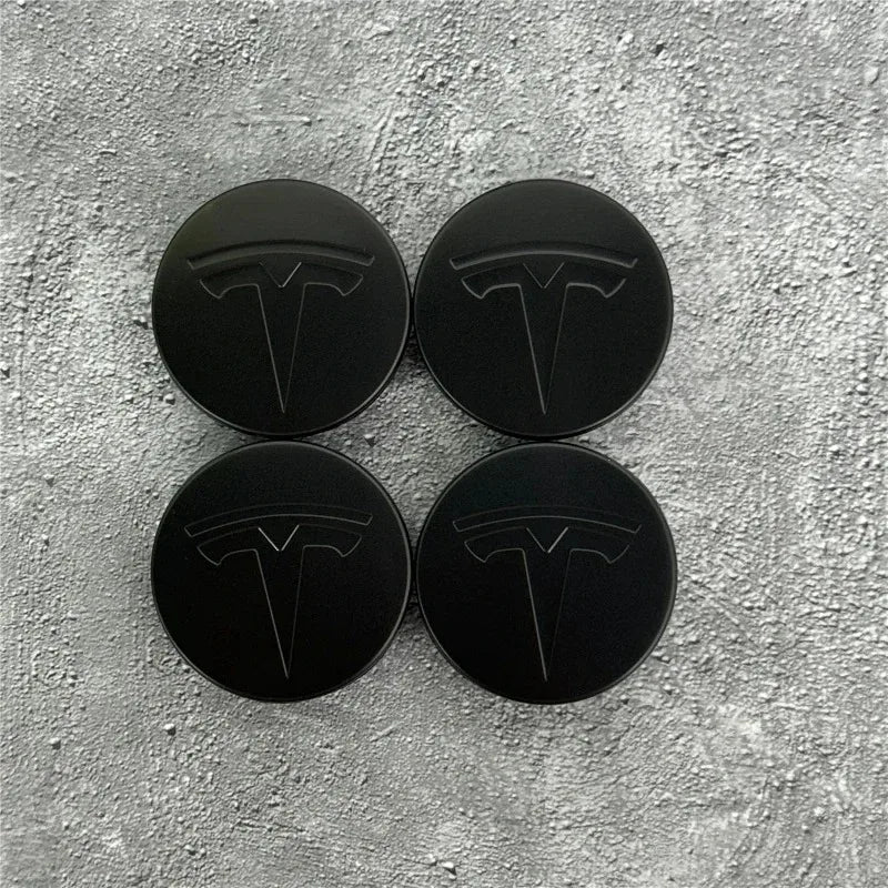 Tesla 56mm Wheel Center Caps 4Pcs Set - Original Style Hub Covers for Model 3 Y X S Auto Parts