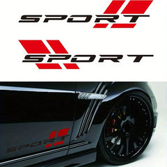 Sport Style Body & Fender Decal | 2-Piece Waterproof Vinyl Sticker for Cars, Motorcycles & Helmets