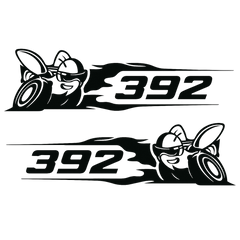 392 Scat Pack Super Bee Vinyl Decal – Dodge Challenger & Charger Sticker – Mopar Muscle Car Graphic
