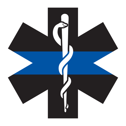 Thin Blue Line Star Of Life Vinyl Decals