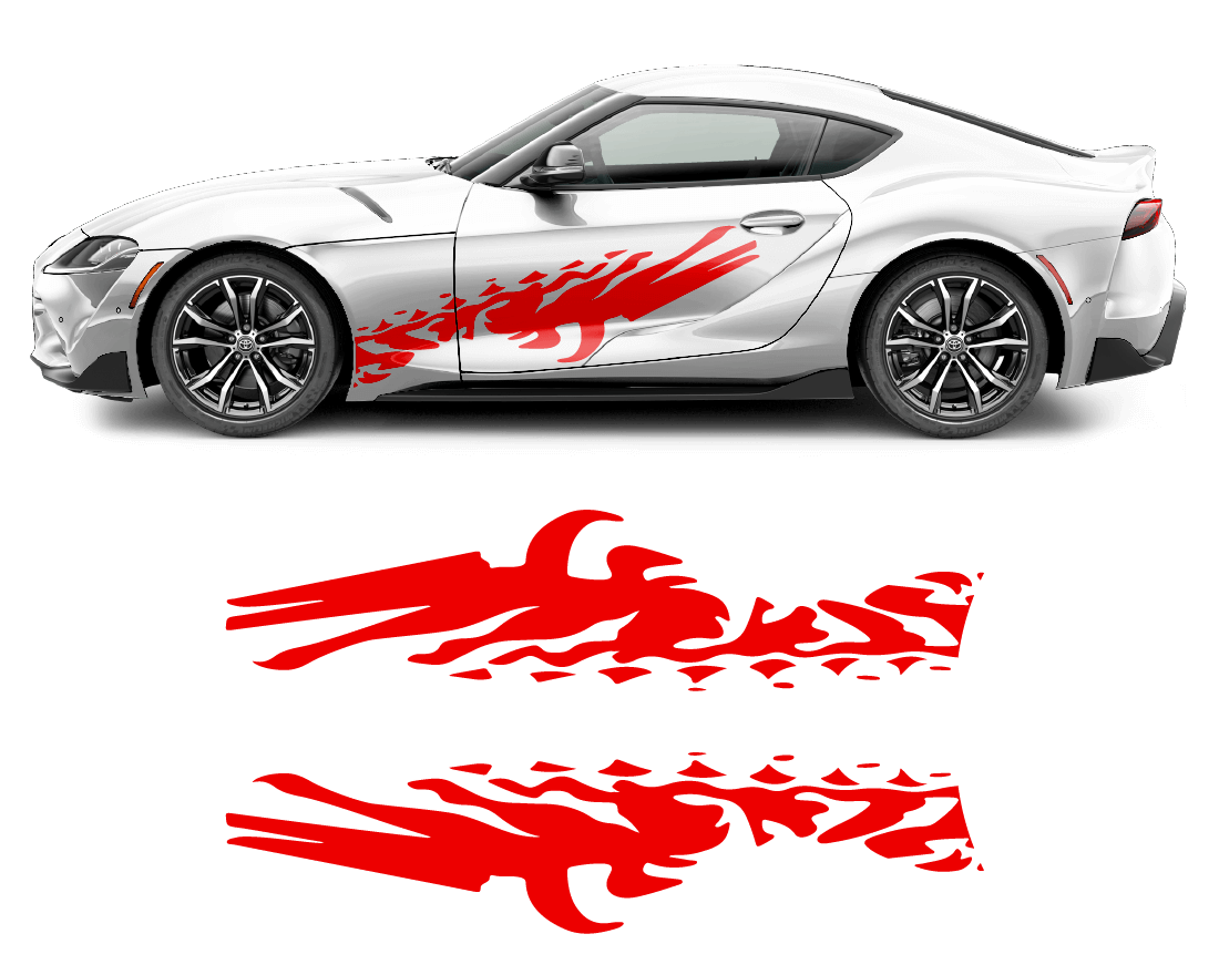 Toyota Supra Accents Graphics