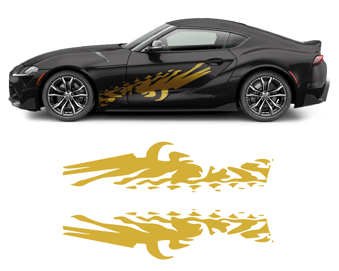 Toyota Supra Accents Graphics