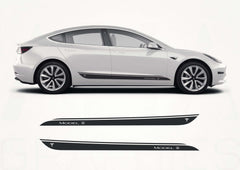 Tesla Model 3 Side Stripes Decals