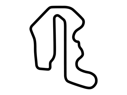 Thunderhill Raceway Park 3 Mile Course Decal