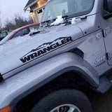 Mountain / WRANGLER Hood Decal Sticker for Jeep Wrangler | Adventure Style Vinyl