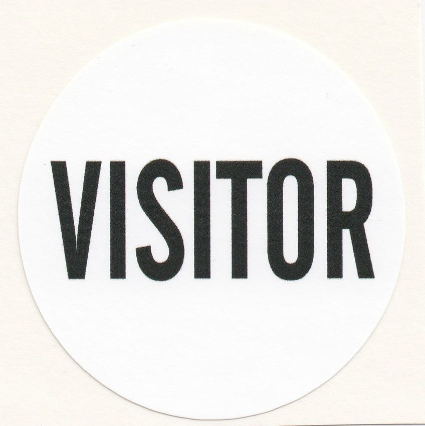 Visitor Reflective Hard Hat Sticker #HMR-15