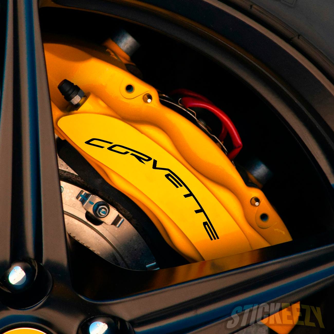 Corvette Curved Brake Caliper Decal [Set of 2]