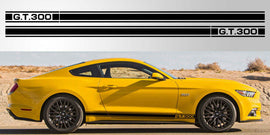 Mustang GT 300 Triple Stripe Vinyl Decal
