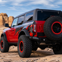 Custom Sports Decoration Vinyl Decal Kit for Ford Bronco | KK Film Body Wrap