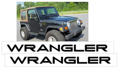 1997-05 Jeep Wrangler TJ - Wrangler Name Decal Set