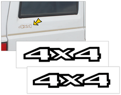 1993-97 Jeep Cherokee XJ 4x4 Quarter Panel Decal Set
