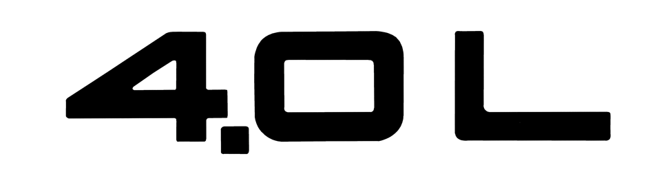 1997-02 Jeep CJ Wrangler - Cherokee XJ 4.0L Decal - 3/4 x 3.5"