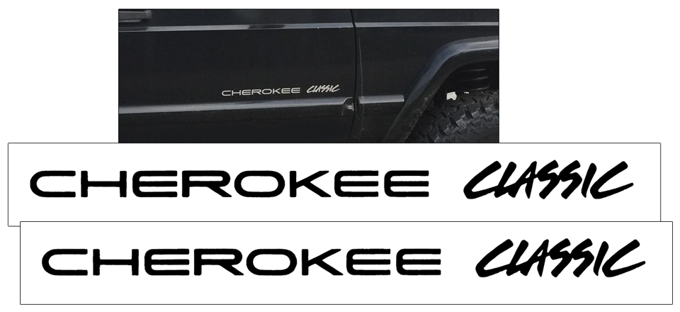 1998 Jeep Cherokee XJ Classic Door Decal Set
