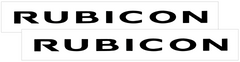 2007-12 Jeep Wrangler JK  - RUBICON - Hood Decal Set