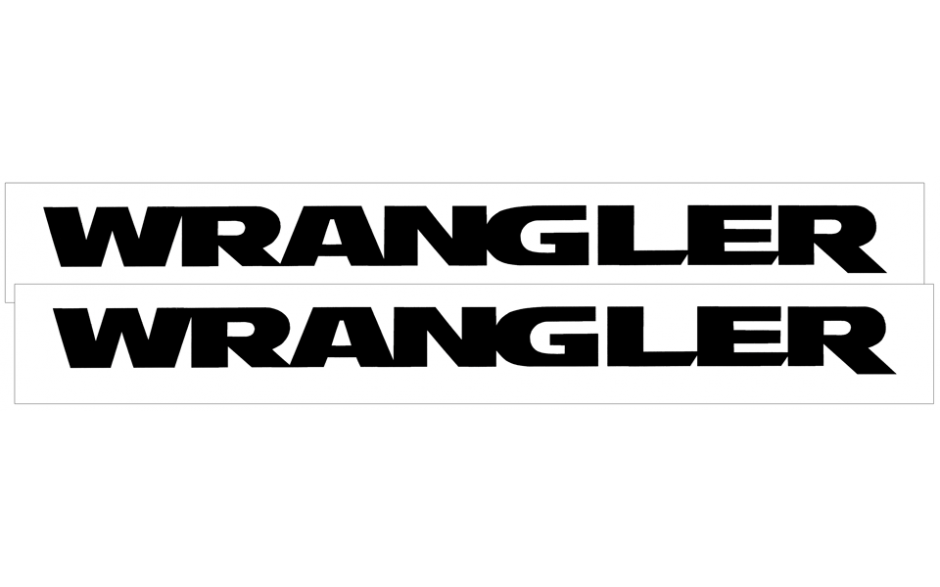 2007-12 Jeep Wrangler JK - WRANGLER - Fender Decal Set