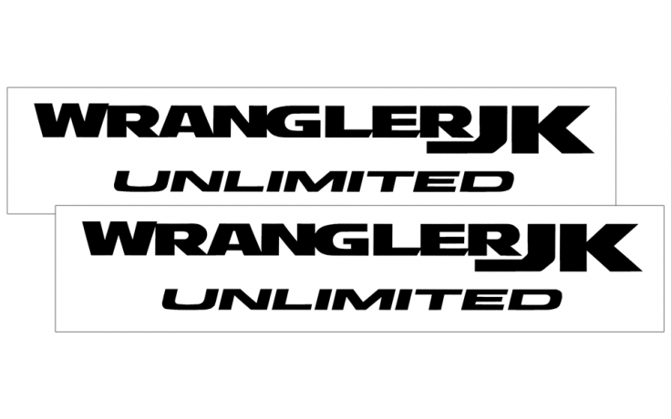 2007-12 Jeep Wrangler JK - WRANGLER JK UNLIMITED - Fender Decal Set