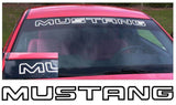Mustang Windshield Decal - Outline Style - 3.3