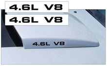 Load image into Gallery viewer, 2005-09 Mustang Hood Scoop Decal Set - 4.6L V8 Name