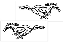 Load image into Gallery viewer, Mustang Detailed Pony Decal Set - 12" x 31.25"