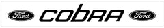 Cobra with Ford Ovals Windshield Decal - 4" x 33.5"