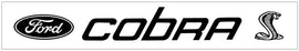Cobra Snake with Ford Oval Windshield Decal - 4