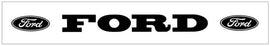 Ford with Ovals Windshield Decal - 2.5