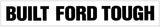 Built Ford Tough Windshield Decal  - 4