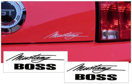 Mustang Boss Script Decal Set - 2.25
